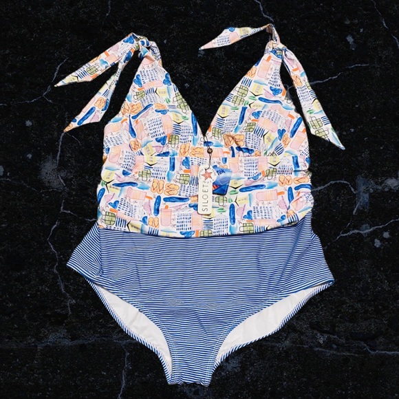 SILOETT One Piece Swimsuit SportUV UPF 30+ Size 26 - Picture 5 of 12